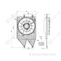 Ventilateur électrique de radiateur automatique 12v pour VW POLO